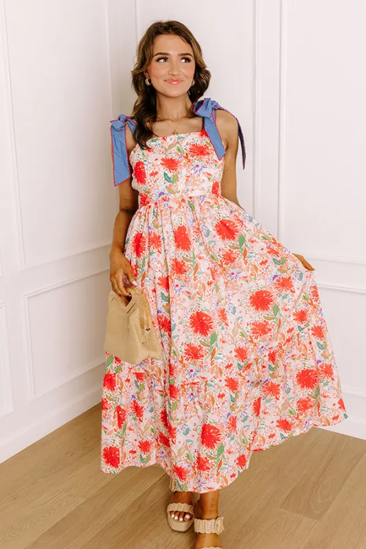 Strolling Through Granada Floral Maxi Dress sold by Impressions