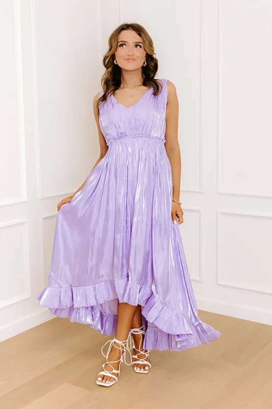 Evening Charm Satin Midi Dress sold by Impressions