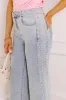 The Vicky Midrise Pearl Embellished Wide Leg Jean sold by Impressions