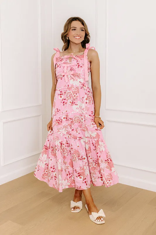 Sunny Blooms Floral Midi Dress sold by Impressions