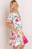 Sip in Style Floral Mini Dress sold by Impressions