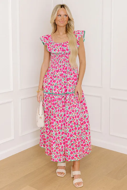 Sweet Garden Floral Midi Dress sold by Impressions