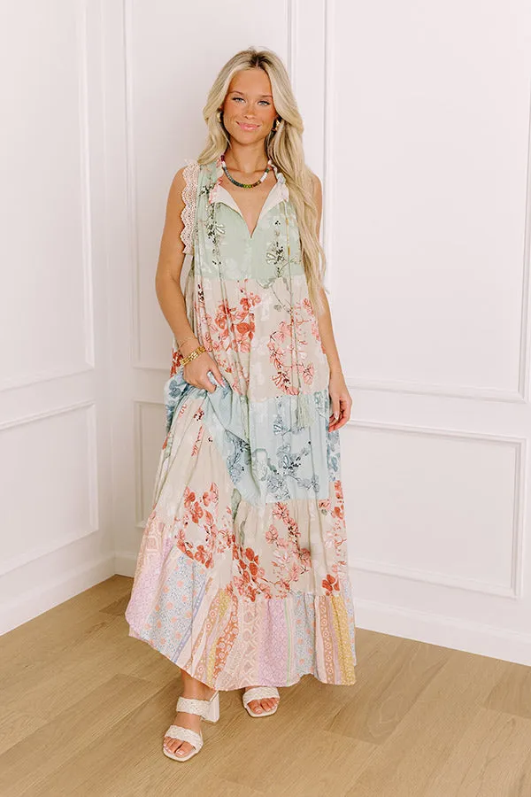 Garden Party Cutie Color Block Maxi Dress sold by Impressions product image thumbnail 5