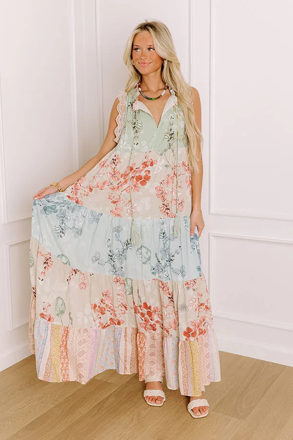 Garden Party Cutie Color Block Maxi Dress sold by Impressions product image thumbnail 3