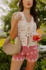 Boho Breeze Crochet Front Tie Top sold by Impressions