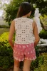 Boho Breeze Crochet Front Tie Top sold by Impressions