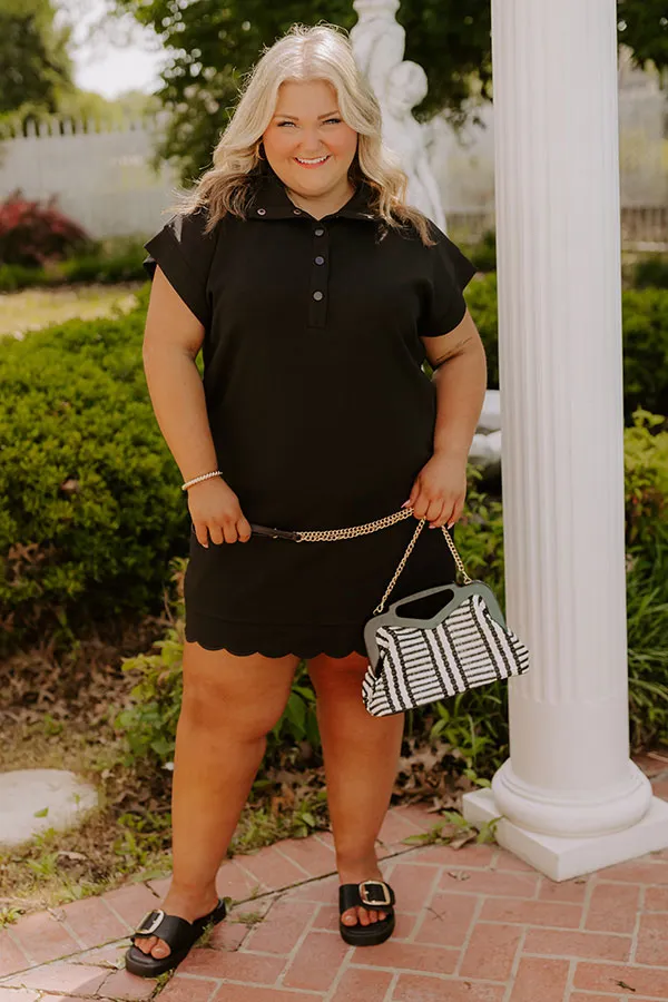 Patio Brunch Mini Dress in Black Curves sold by Impressions product image thumbnail 5