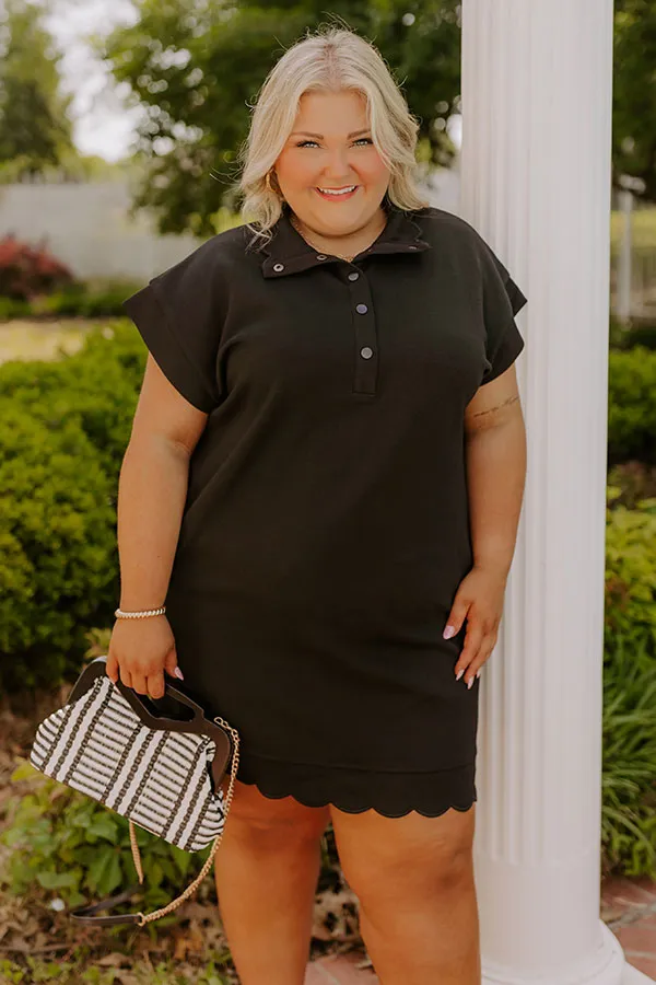 Patio Brunch Mini Dress in Black Curves sold by Impressions product image thumbnail 2