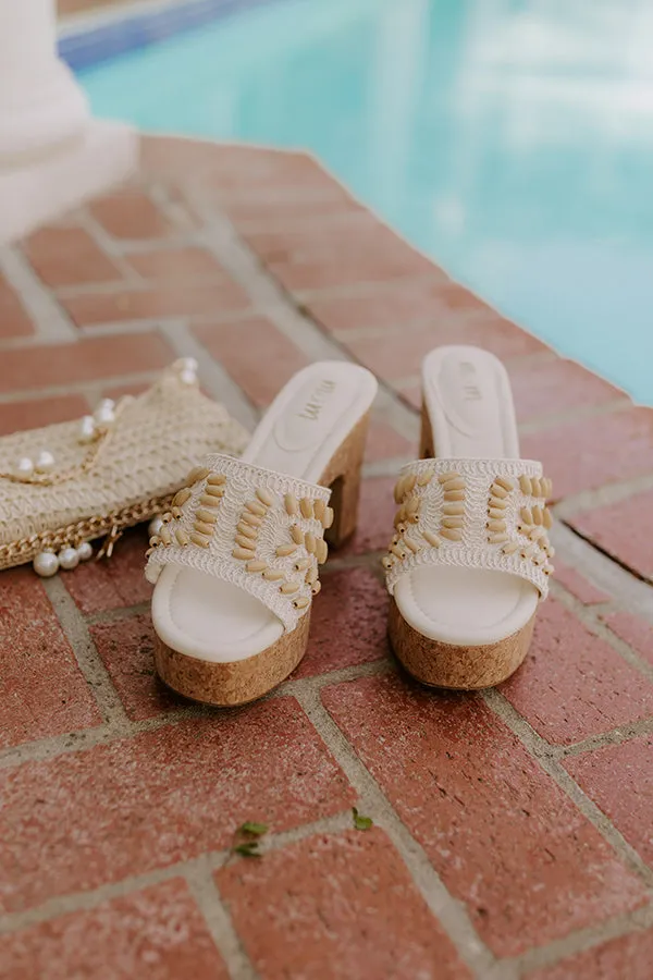 The Ariella Crochet Platform Heel sold by Impressions