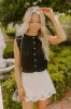 The Nora High Waist Eyelet Mini Skirt sold by Impressions