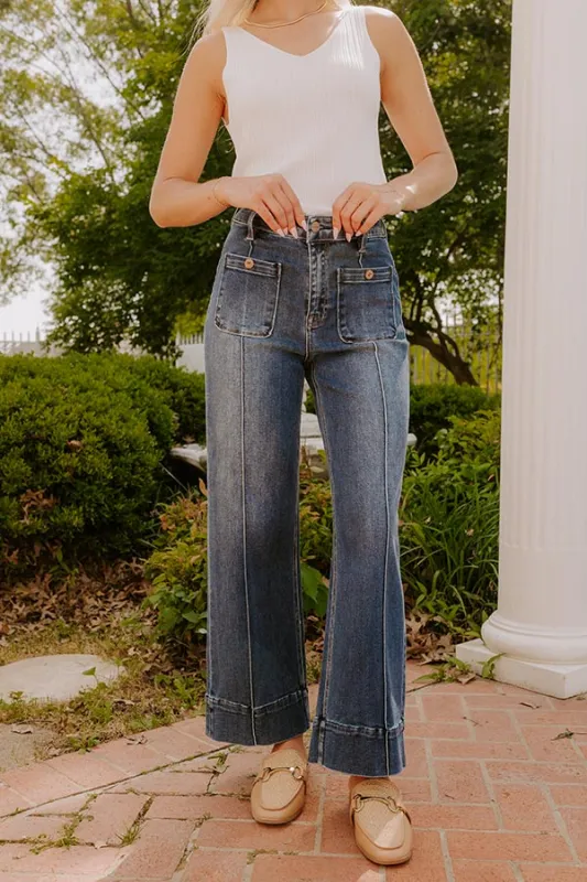 RISEN Monica High Waist Wide Leg Ankle Jean sold by Impressions