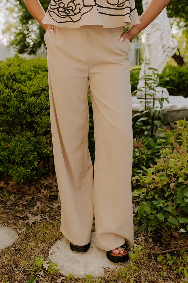 First Class Chic High Waist Wide Leg Pants in Iced Latte sold by Impressions product image thumbnail 2