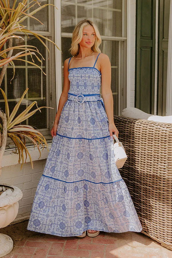 Riviera Romance Paisley Tiered Maxi Dress sold by Impressions