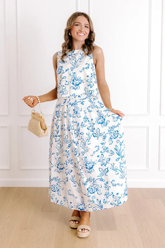 Chic and Serene High Waist Floral Maxi Skirt sold by Impressions