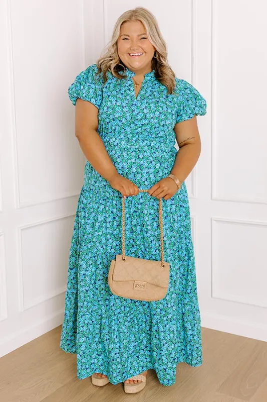 Botanical Charm Floral Maxi Dress Curves sold by Impressions
