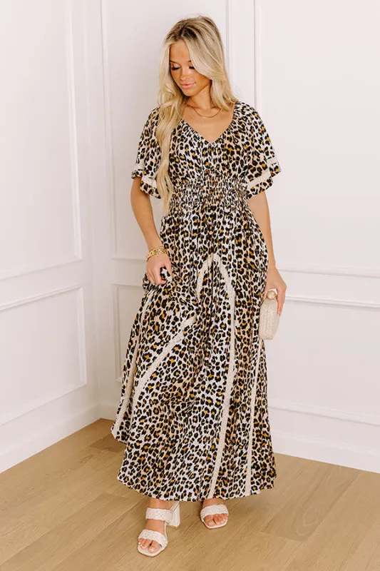 Sassy Statement Leopard Maxi Dress sold by Impressions