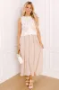 English Courtyard Embroidered Linen-Blend Midi Dress sold by Impressions