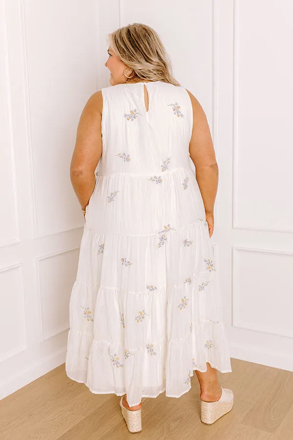 Chasing Wildflowers Embroidered Midi Dress Curves sold by Impressions product image thumbnail 4