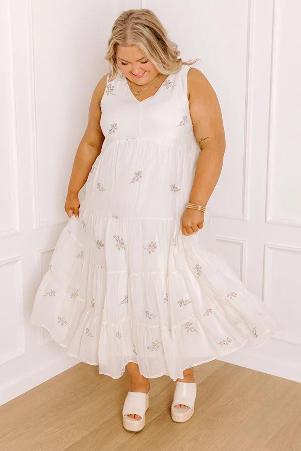 Chasing Wildflowers Embroidered Midi Dress Curves sold by Impressions product image thumbnail 5