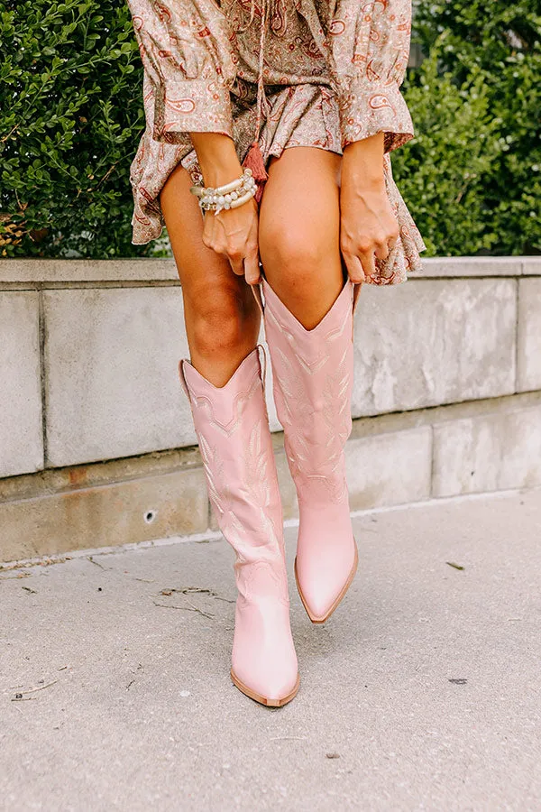 The Braelynn Faux Leather Boot in Blush sold by Impressions product image thumbnail 4
