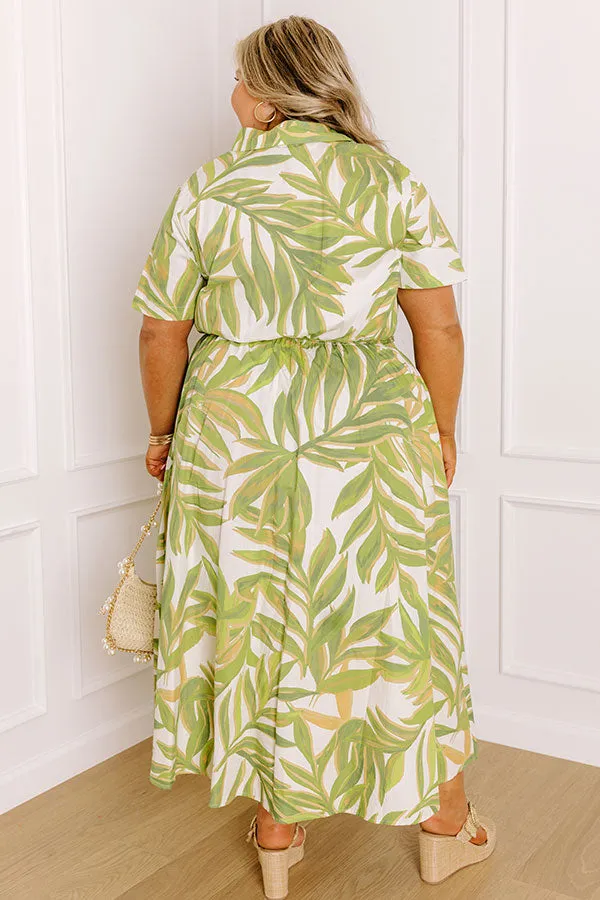 Island Oasis Button Down Midi Dress Curves sold by Impressions product image thumbnail 5