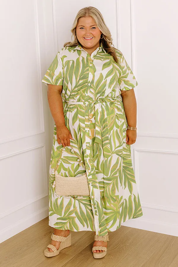 Island Oasis Button Down Midi Dress Curves sold by Impressions product image thumbnail 2