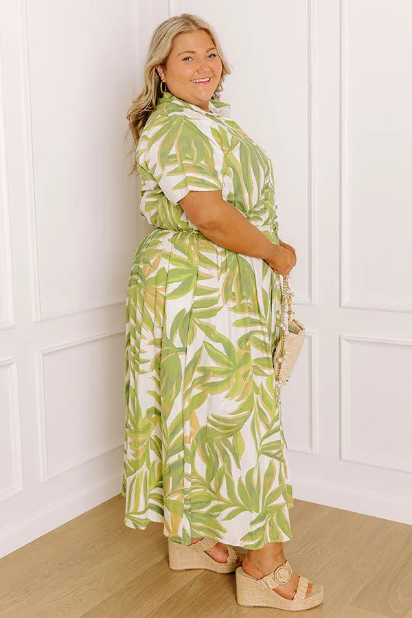 Island Oasis Button Down Midi Dress Curves sold by Impressions product image thumbnail 4