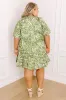Palm Petal Breeze Mini Dress Curves sold by Impressions