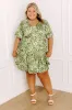 Palm Petal Breeze Mini Dress Curves sold by Impressions