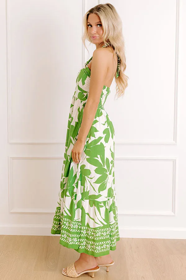 Vacay Vibes Floral Linen-Blend Maxi Dress sold by Impressions product image thumbnail 4