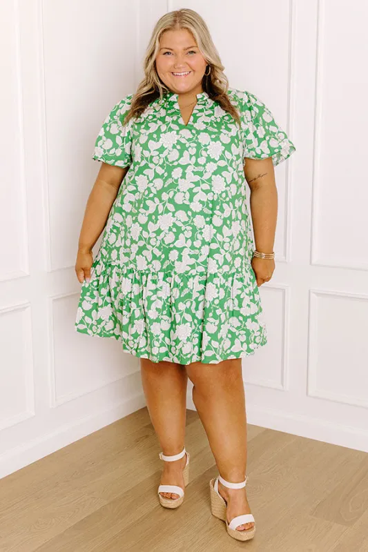 Wildflowers and Wine Floral Mini Dress Curves sold by Impressions