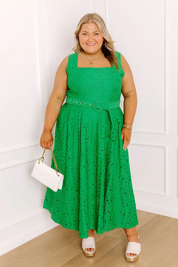 Charmed To Meet You Lace Midi Dress Curves sold by Impressions