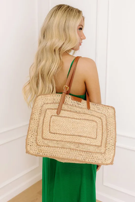 Coastal Town Raffia Woven Tote sold by Impressions