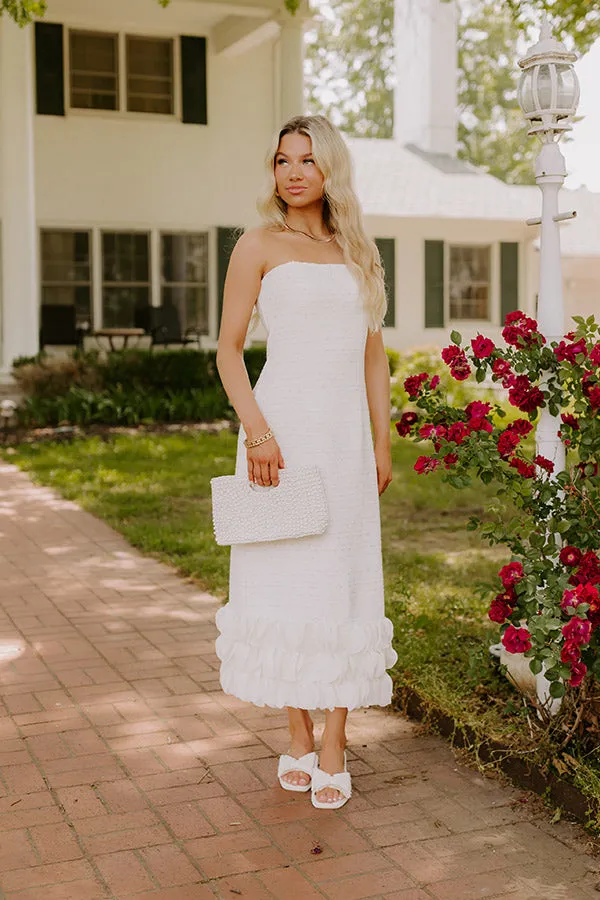 Grand Reveal Tweed Midi Dress sold by Impressions