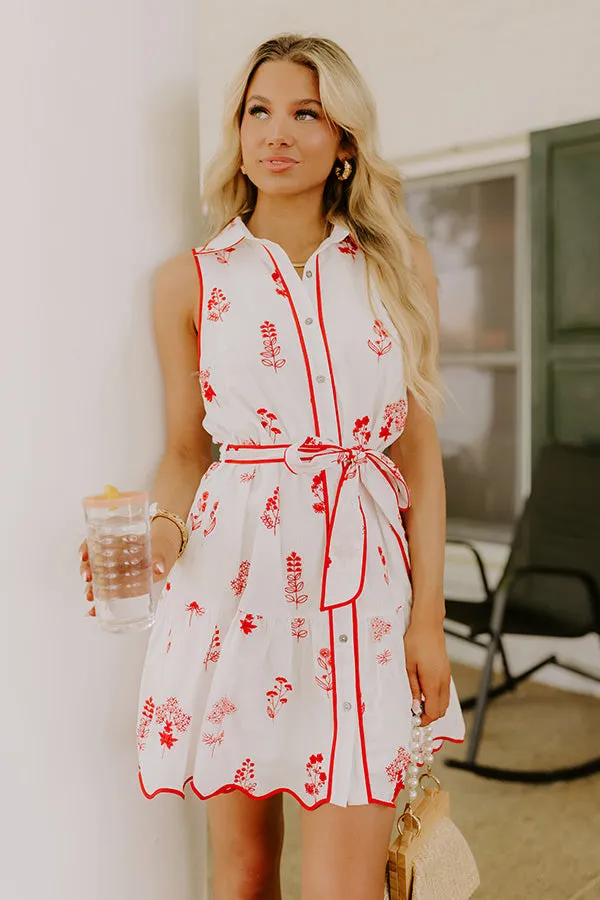 Sweet Meadows Floral Embroidered Mini Dress sold by Impressions