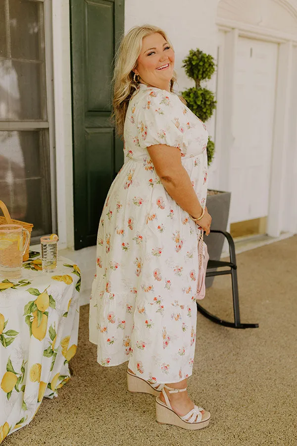 Field Of Grace Floral Midi Dress Curves sold by Impressions product image thumbnail 5