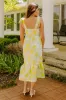 Hibiscus Garden Jacquard Midi Dress sold by Impressions