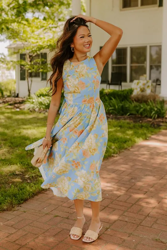 Rose Parade Floral Midi Dress sold by Impressions