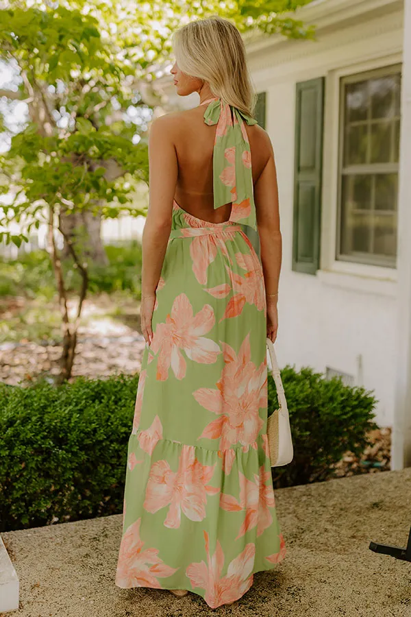 Coastal Blossom Floral Maxi Dress sold by Impressions product image thumbnail 4