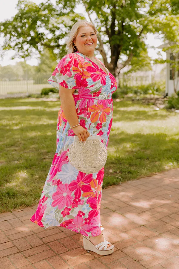 Paradise Garden Floral Maxi Dress Curves sold by Impressions product image thumbnail 5