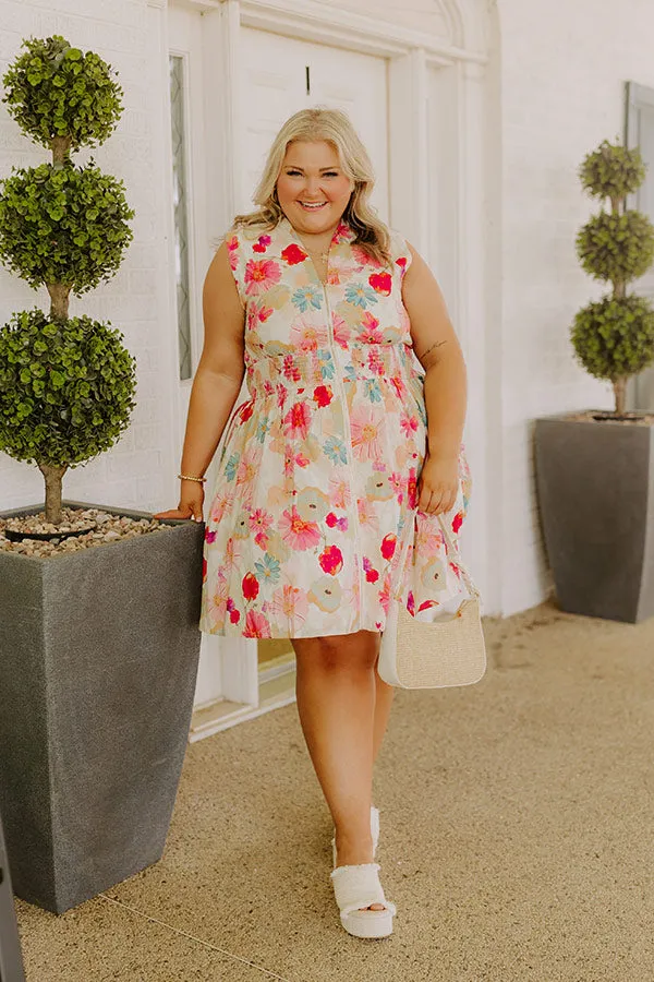 Sunkissed Reverie Floral Mini Dress Curves sold by Impressions product image thumbnail 3