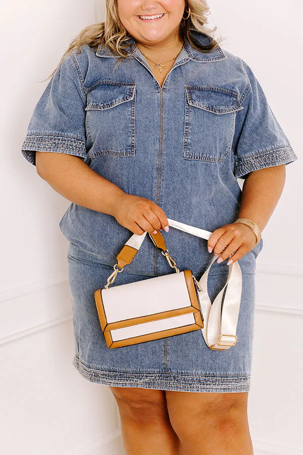 Weekend Vibes Denim Mini Dress Curves sold by Impressions product image thumbnail 2