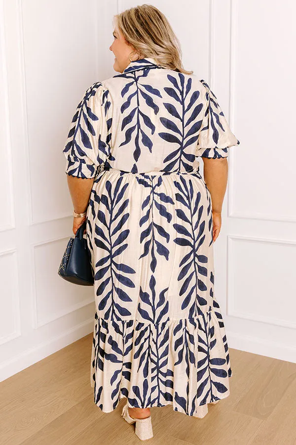 Tropical Getaway Button Down Midi Dress Curves sold by Impressions product image thumbnail 4