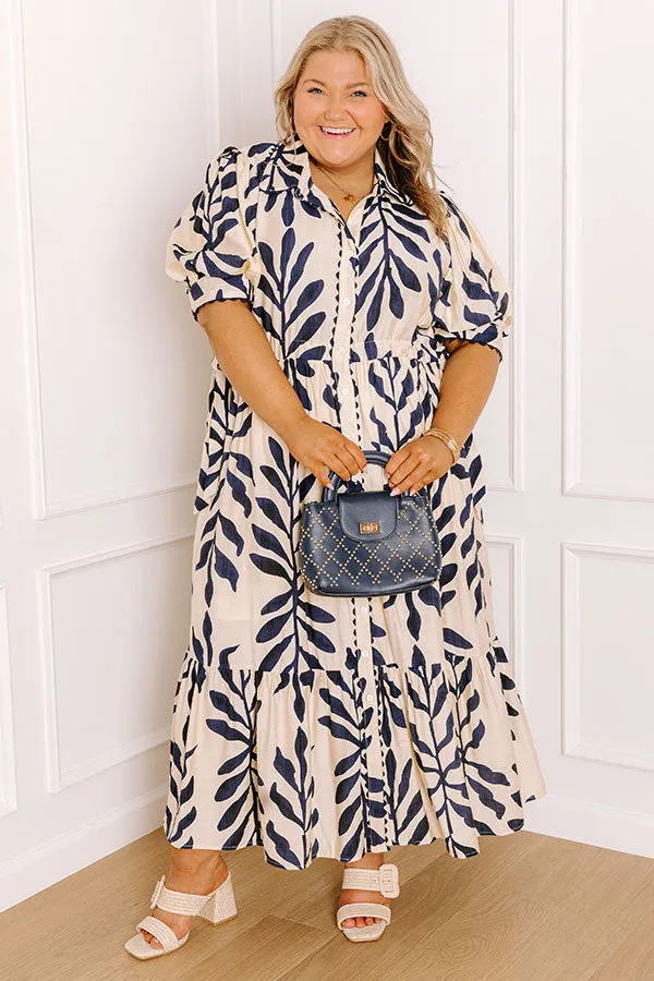 Tropical Getaway Button Down Midi Dress Curves sold by Impressions