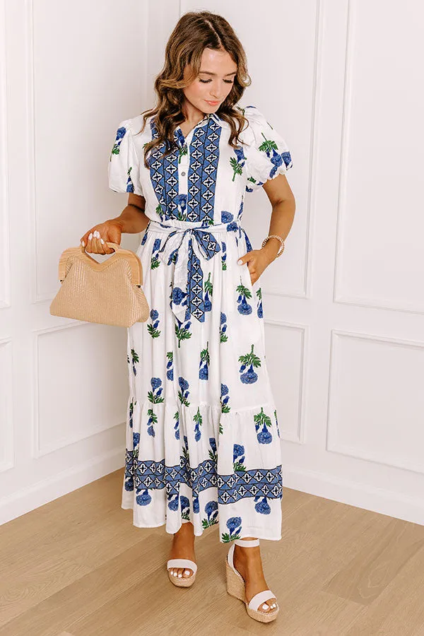 Carnation Kisses Floral Midi Dress sold by Impressions product image thumbnail 5