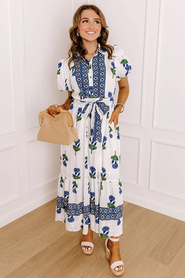 Carnation Kisses Floral Midi Dress sold by Impressions