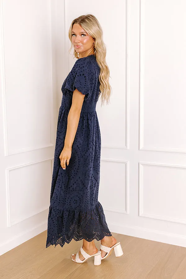 Whispered Charm Eyelet Maxi Dress sold by Impressions product image thumbnail 4
