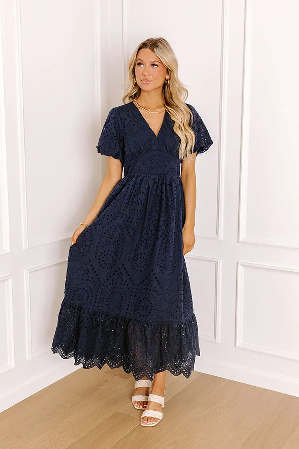 Whispered Charm Eyelet Maxi Dress sold by Impressions