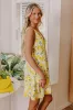 Citrus Chic Linen-Blend Mini Dress sold by Impressions