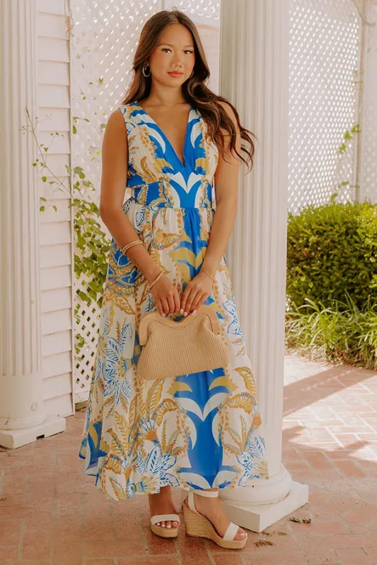 Tuscan Villa Floral Midi Dress sold by Impressions